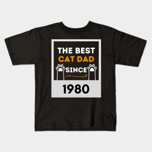 The Best Dog Dad From 1980 Kids T-Shirt